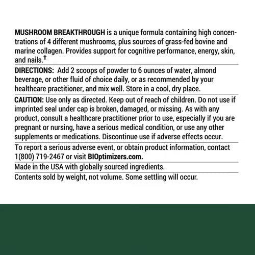 Mushroom Breakthrough