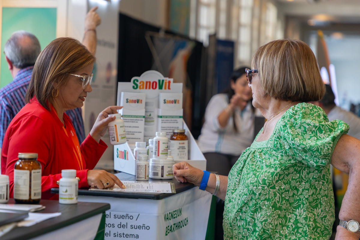 Orientación personalizada sobre los productos SanoVit en el congreso.